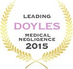 Doyles Guides award recipient | Medical Negligence Lawyers 2015