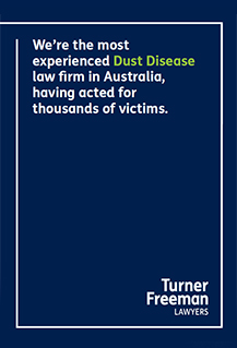 Asbestos and dust diseases claims brochure | Turner Freeman Lawyers NSW