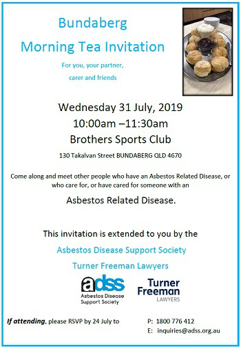 Asbestos morning tea in Bundaberg | Turner Freeman Lawyers