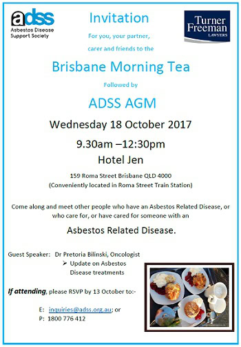 Asbestos morning tea in Brisbane | Turner Freeman Lawyers QLD