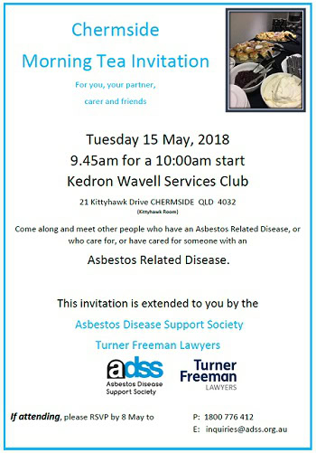 Asbestos morning tea Chermside Brisbane | Turner Freeman Lawyers