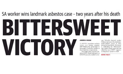 SA Asbestos victim awarded record compensation | Turner Freeman Lawyers