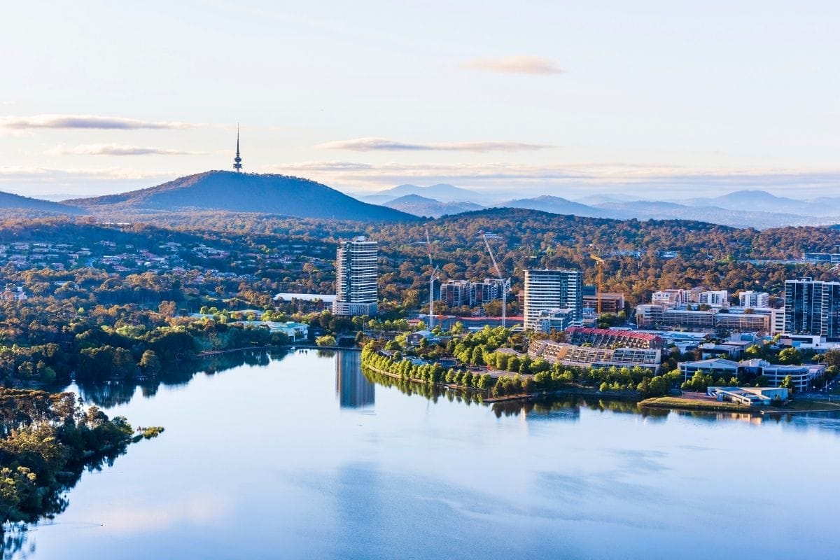 canberra aerial view canberra aerial view