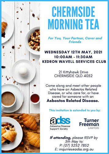chermside asbestos diseases morning tea | Turner Freeman Lawyers