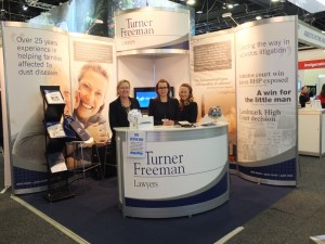 Turner Freeman booth at the TSANZSRS conference