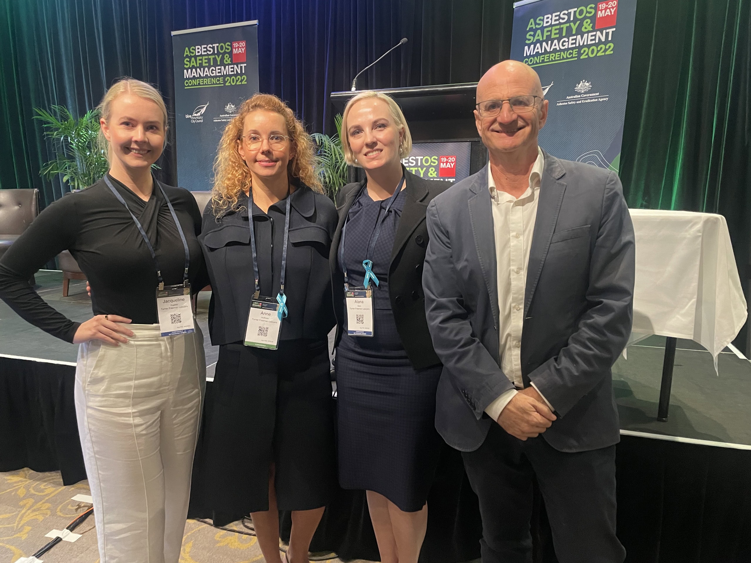 James O'Loghlin featured with Alana Main, Annie Hoffman and Jacqueline Hughes from Turner Freeman Lawyers