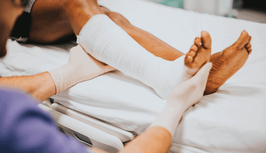 Injury sustained from workplace accident
