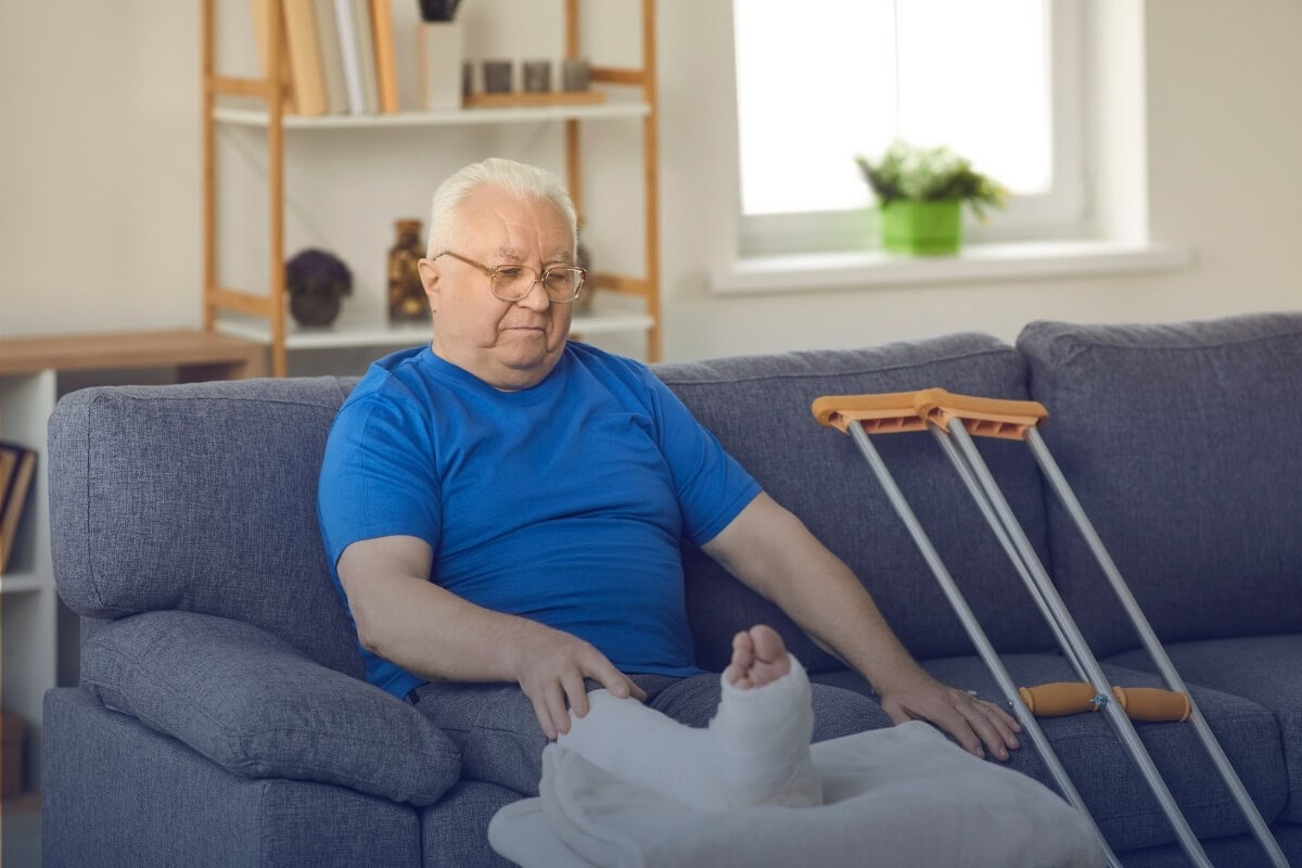 injuryed man