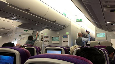 insect spray on aircraft