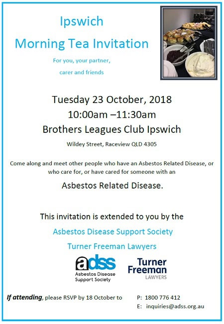 Ipswich asbestos morning tea | Turner Freeman Lawyers