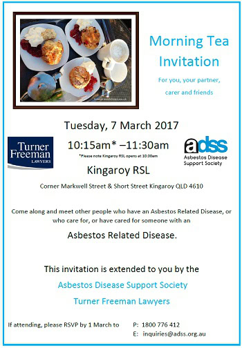 Kingaroy Asbestos Morning Tea | Turner Freeman Lawyers QLD