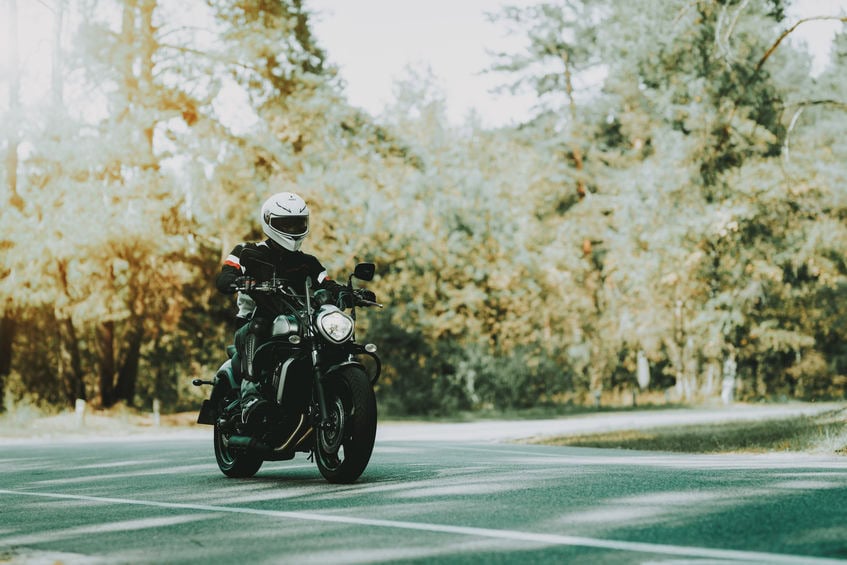 Motorcycle motorbike road accident