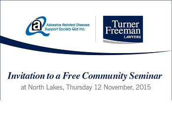 North Lakes asbestos information seminar invite image