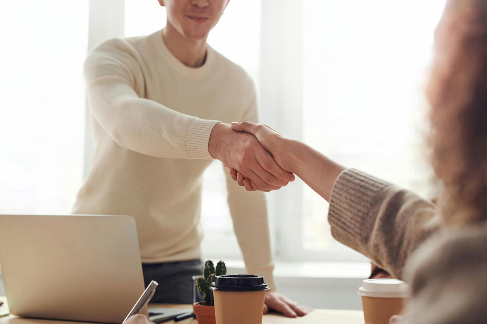 people handshake