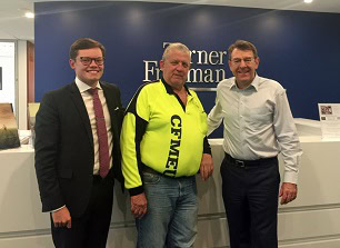 Thady Blundell, Andrew Suffern and Ian McKewin