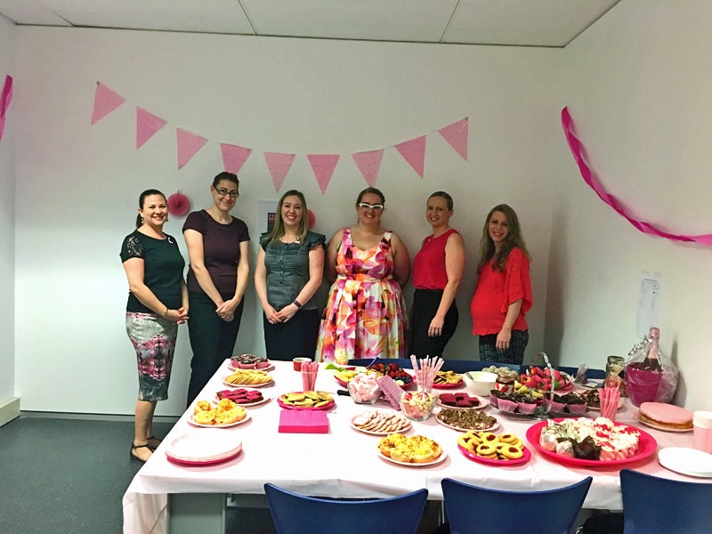 Turner Freeman pink morning tea