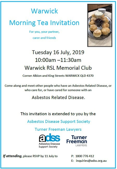 warwick morning tea invitation | Turner Freeman Lawyers