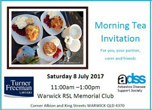 Warwick asbestos morning tea