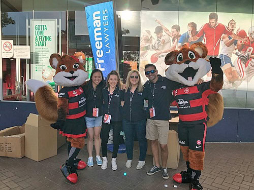 Turner Freeman Lawyers with WSW mascots